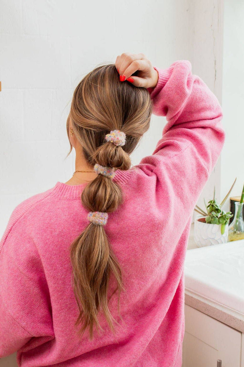 Pom Pom Hair Ties - Choose Your Color!