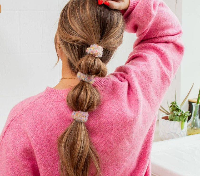 Pom Pom Hair Ties - Choose Your Color!