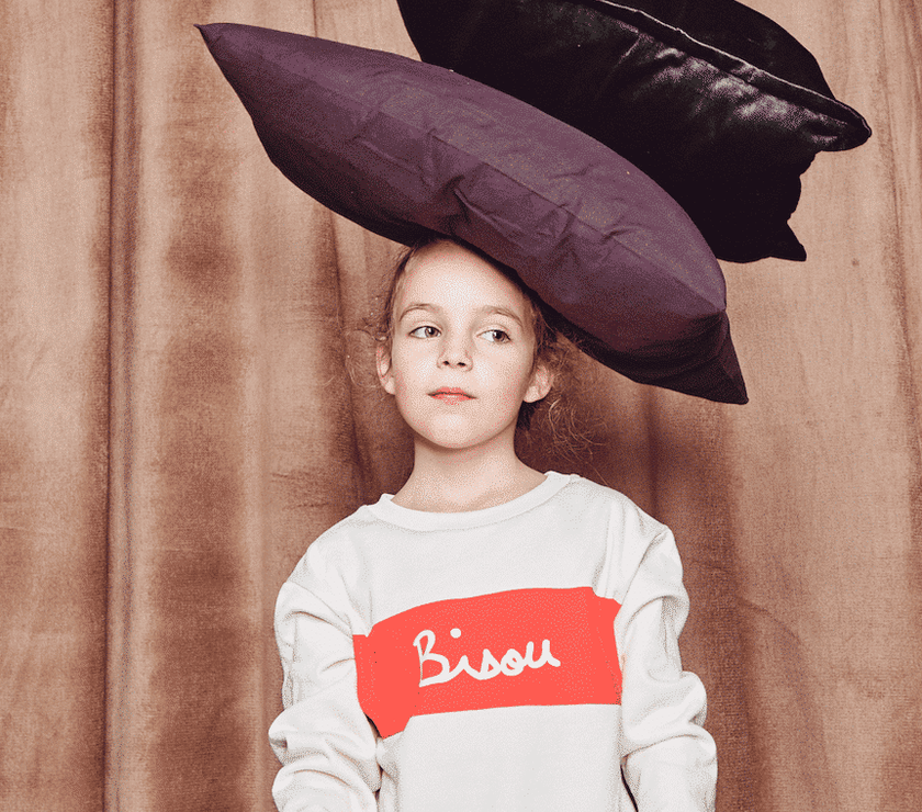 Bisou big kid sweatshirt - unisex (organic cotton)