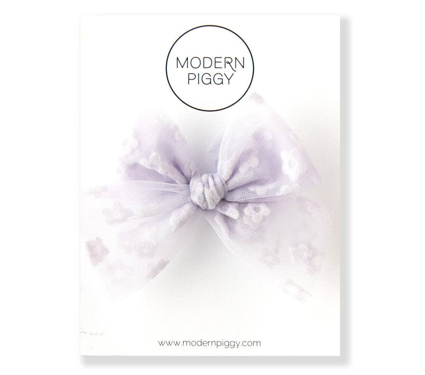 Bloom - Purple | Tulle Bow