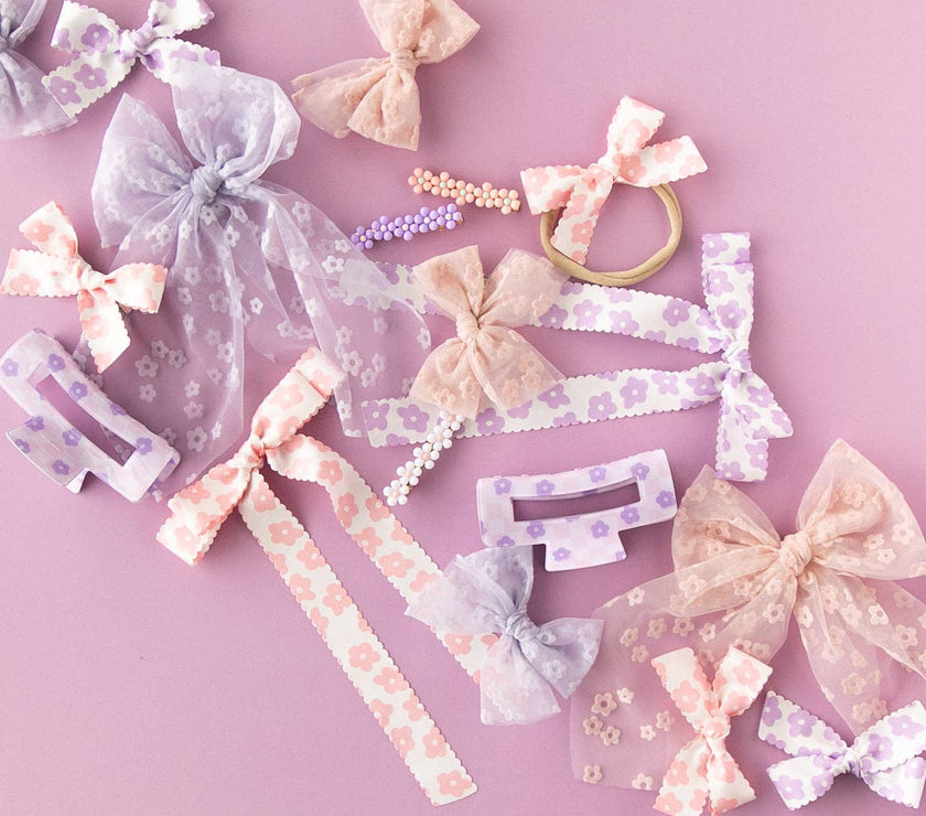 Bloom - Purple | Tulle Bow