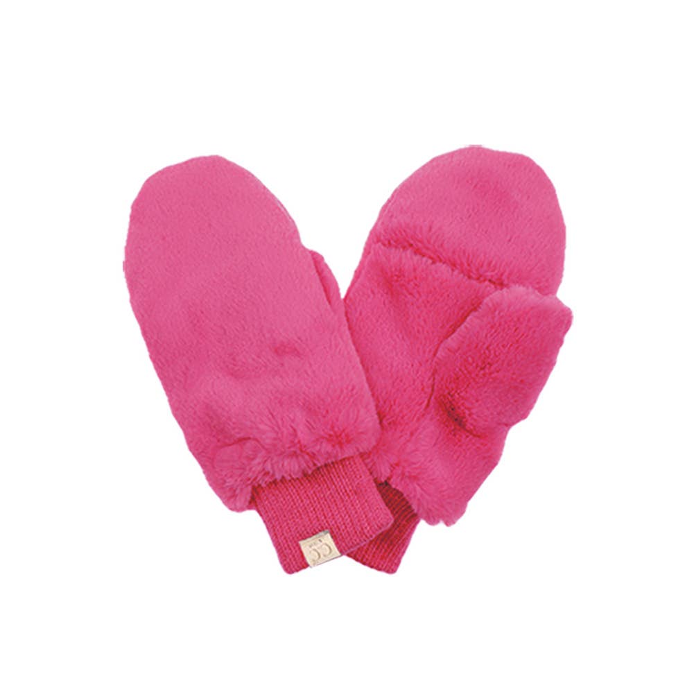 Faux Fur Transitional Glove 3-4 Y