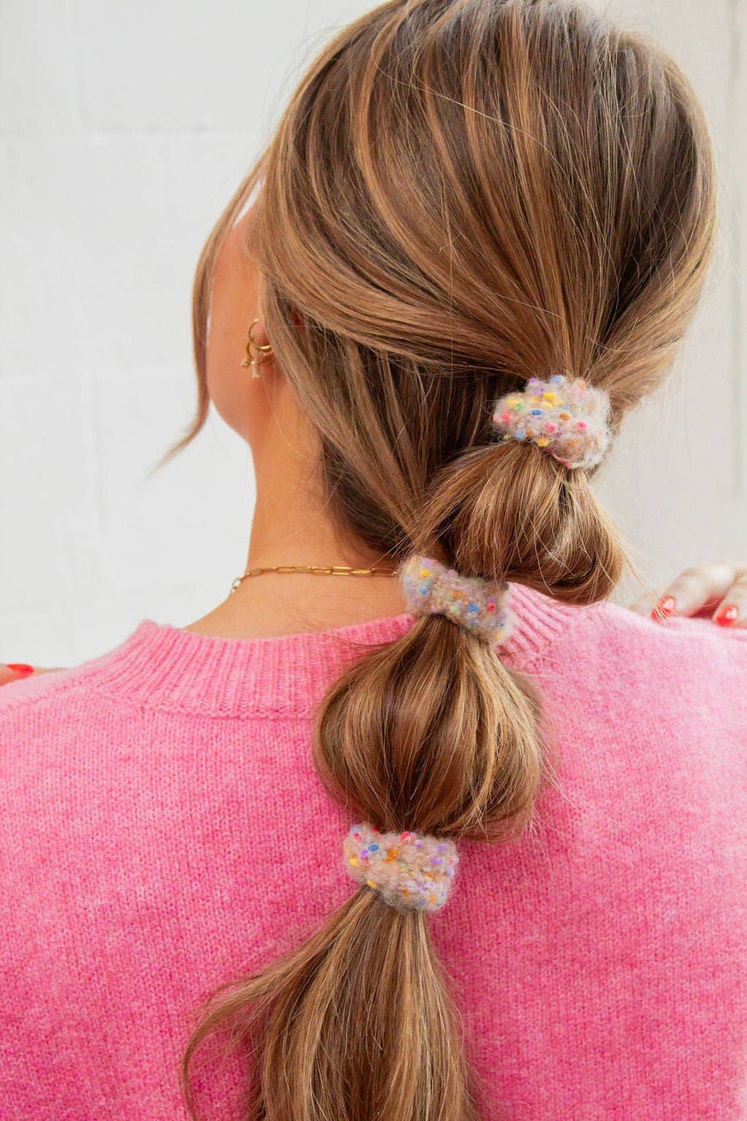 Pom Pom Hair Ties - Choose Your Color!