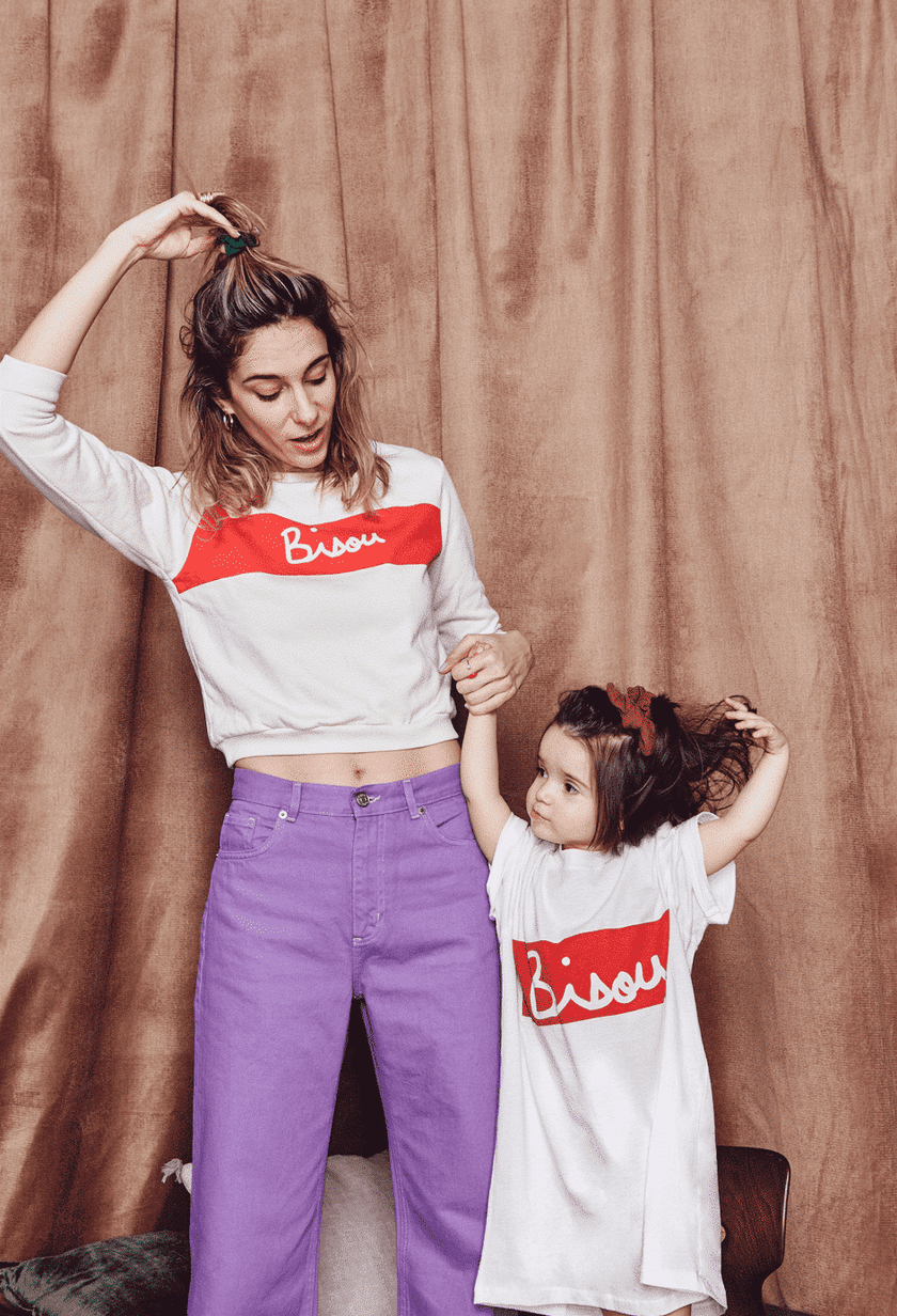Bisou big kid sweatshirt - unisex (organic cotton)