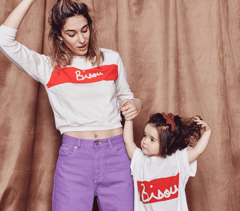 Bisou big kid sweatshirt - unisex (organic cotton)