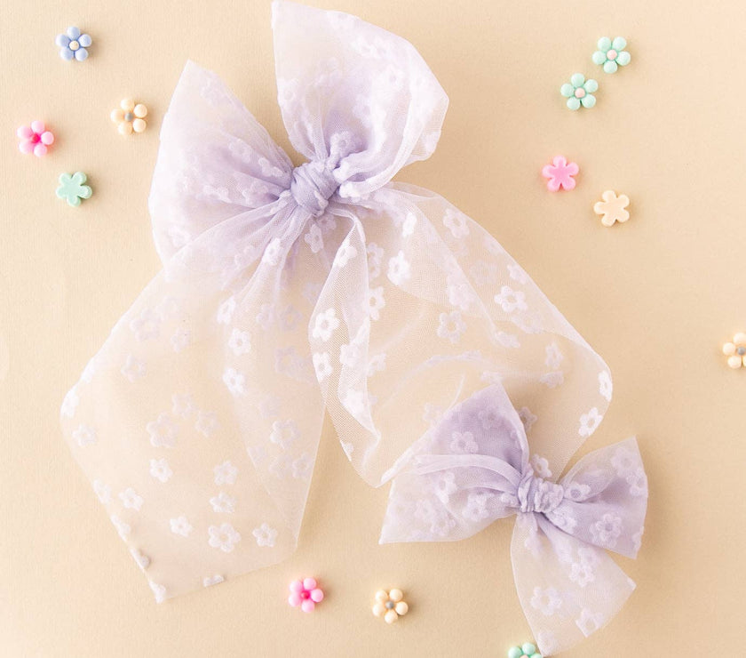 Bloom - Purple | Tulle Bow