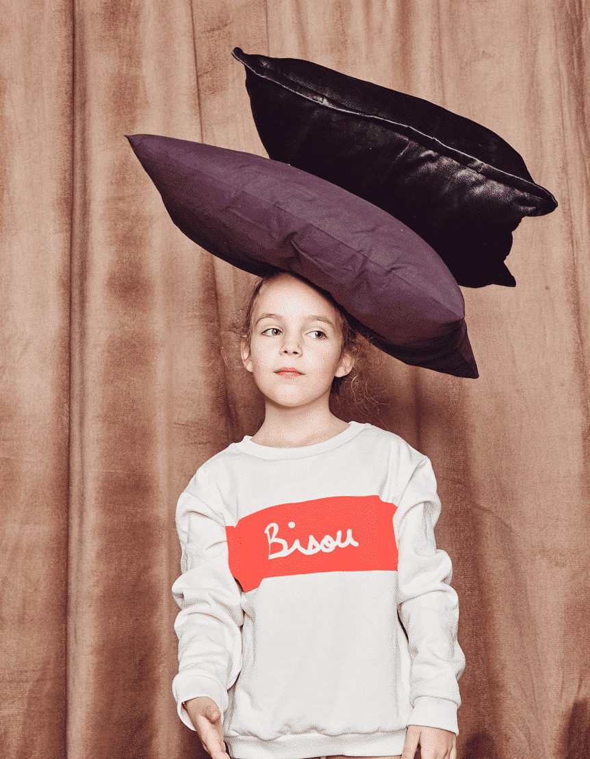Bisou big kid sweatshirt - unisex (organic cotton) - Laeta Kids