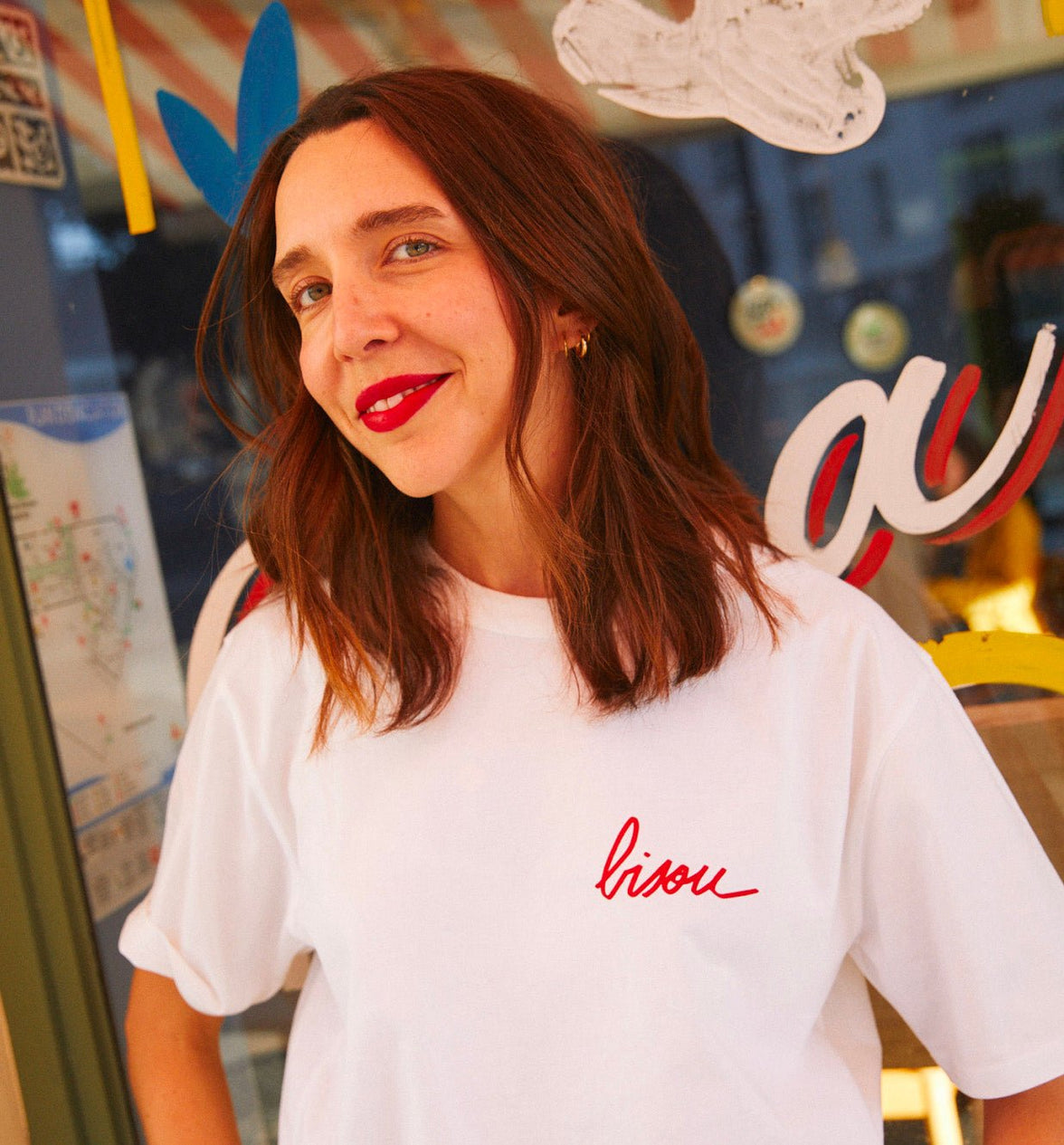 Bisou big kid sweatshirt - unisex (organic cotton) - Laeta Kids