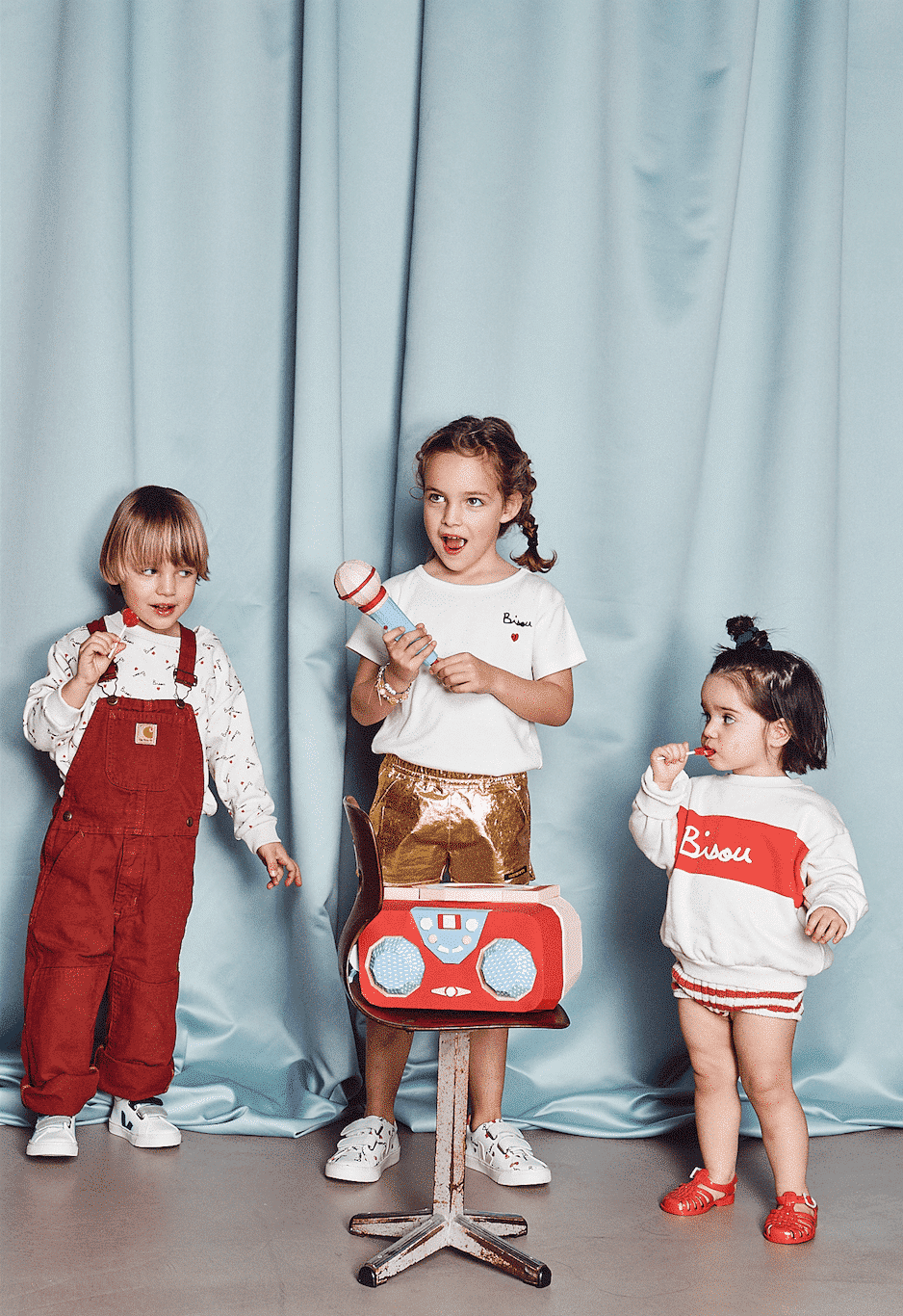 Bisou big kid sweatshirt - unisex (organic cotton) - Laeta Kids