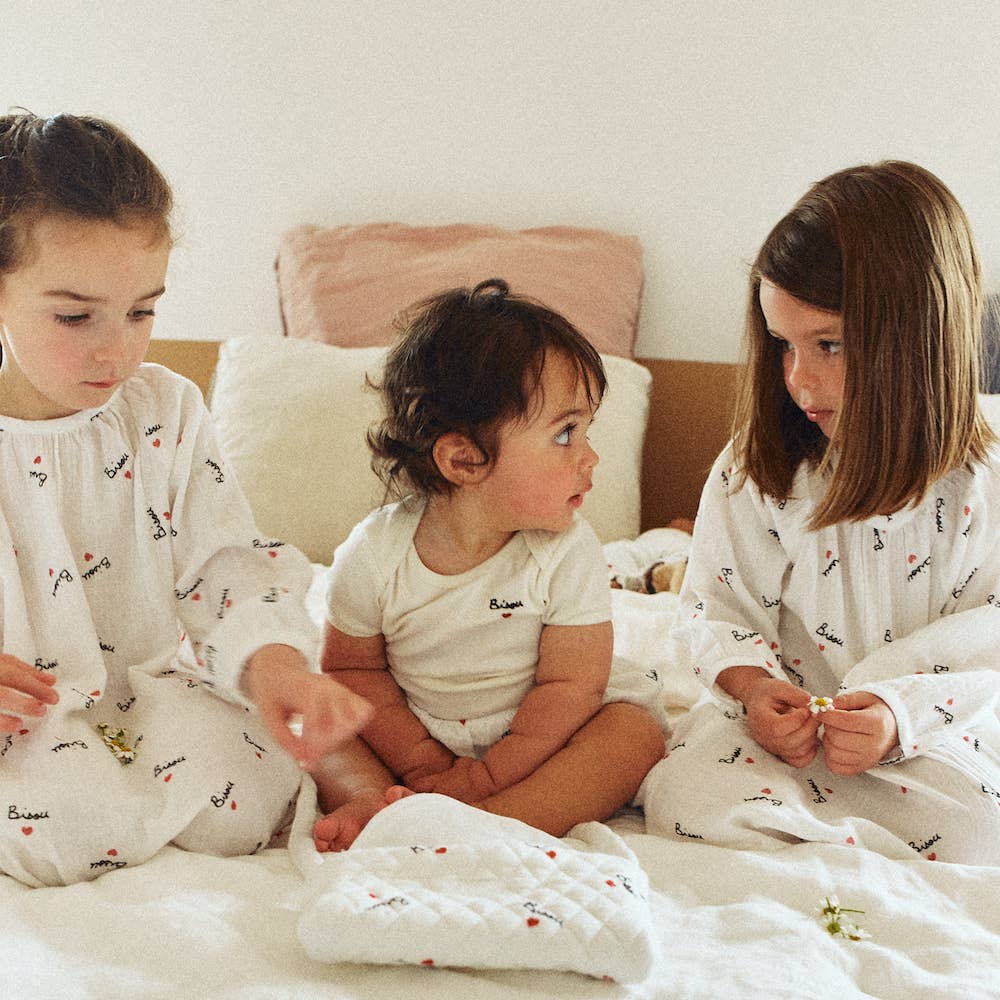 Bisou embroidered bodysuit - Laeta Kids