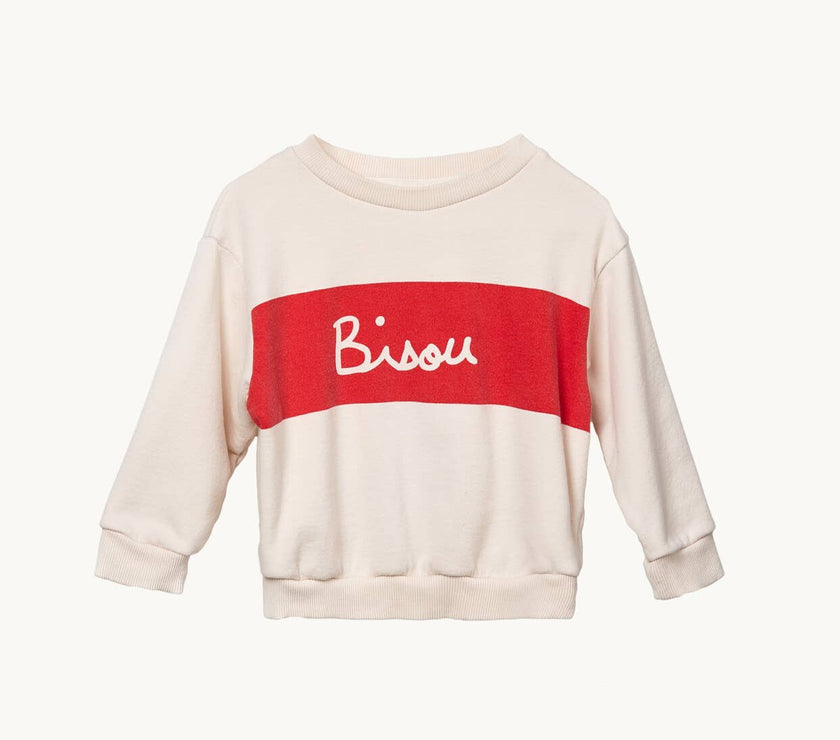 Bisou big kid sweatshirt - unisex (organic cotton)