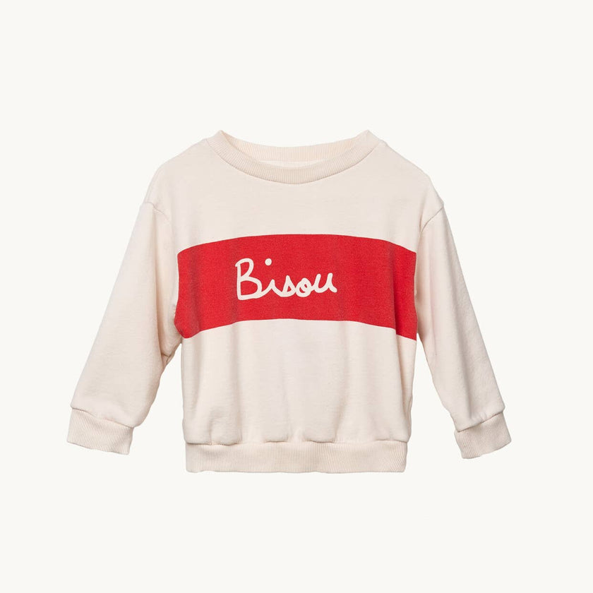 Bisou big kid sweatshirt - unisex (organic cotton)