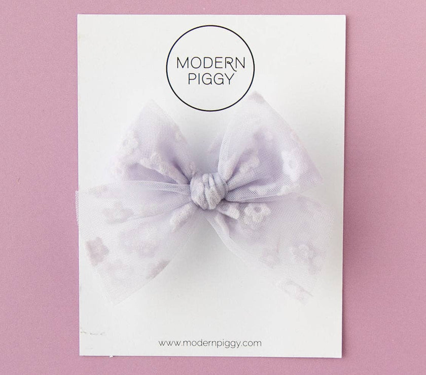 Bloom - Purple | Tulle Bow
