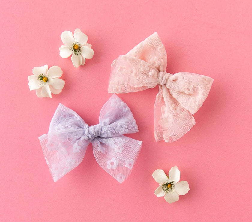 Bloom - Purple | Tulle Bow
