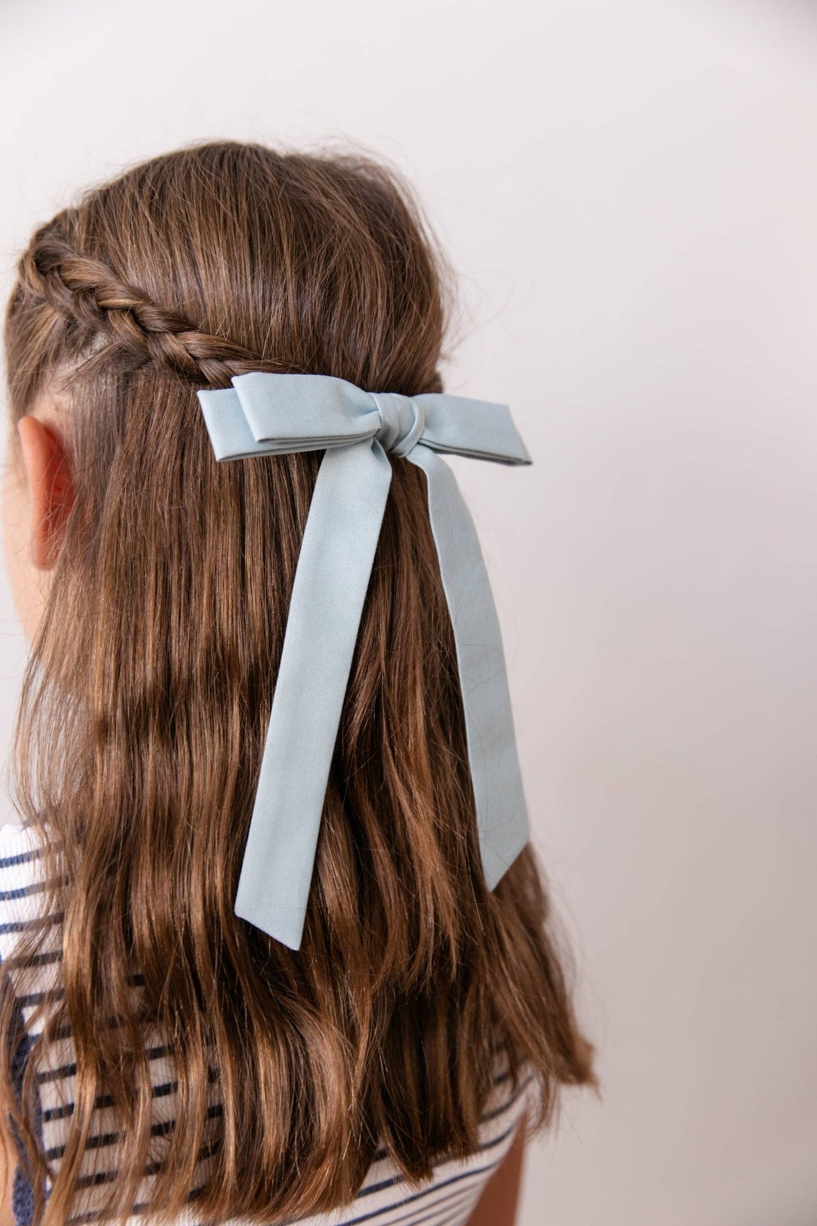 Faded Denim | Schoolgirl Bow - Laeta Kids