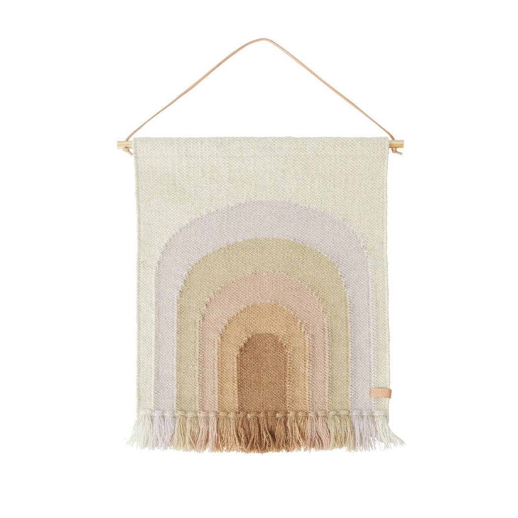 Follow The Rainbow Mini Wall Rug - Lavender - Laeta Kids
