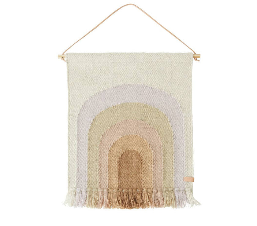 Follow The Rainbow Mini Wall Rug - Lavender - Laeta Kids