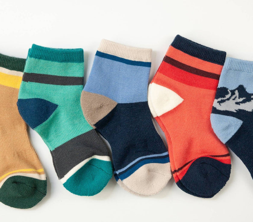 Merino Wool Mini - Crew Socks (Pack of 3) - Laeta Kids
