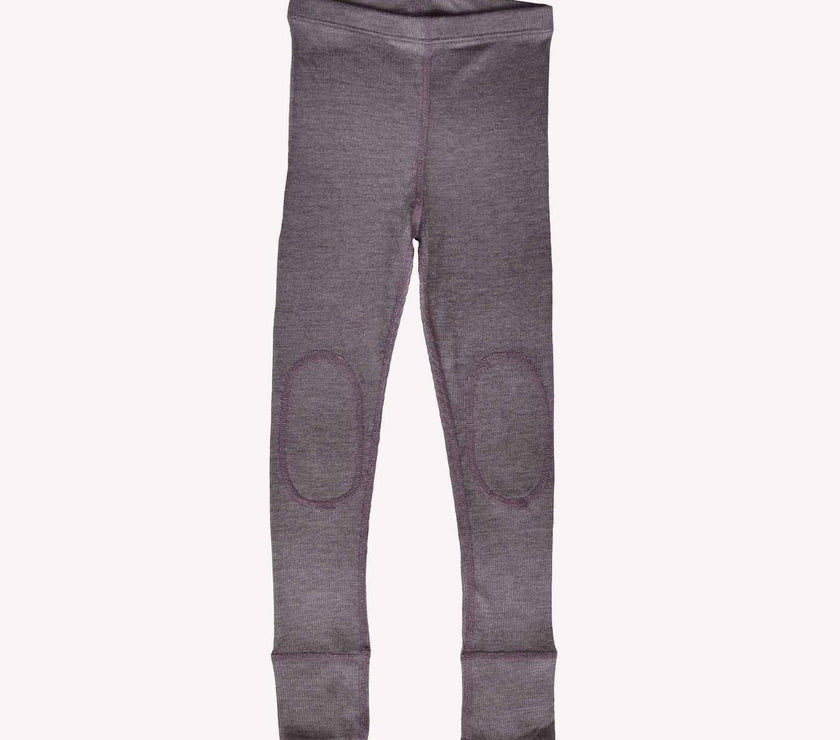 Merinosilk Leggings - Reinforced Knee, Mashine Washable, Organic - Laeta Kids