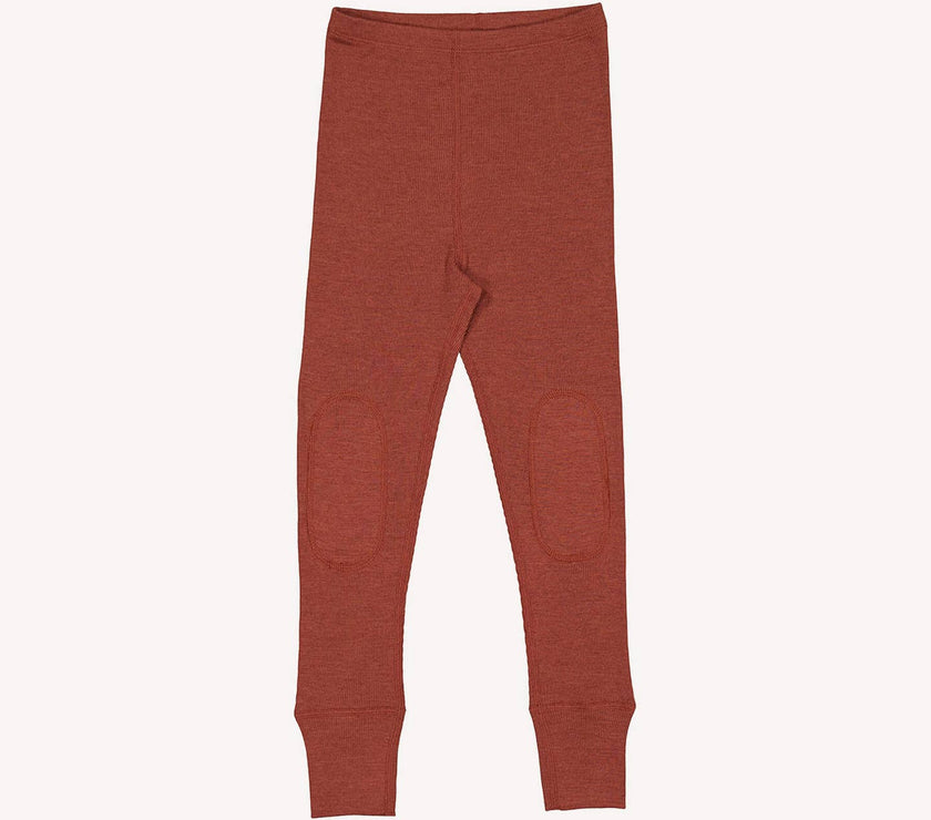 Merinosilk Leggings - Reinforced Knee, Mashine Washable, Organic - Laeta Kids