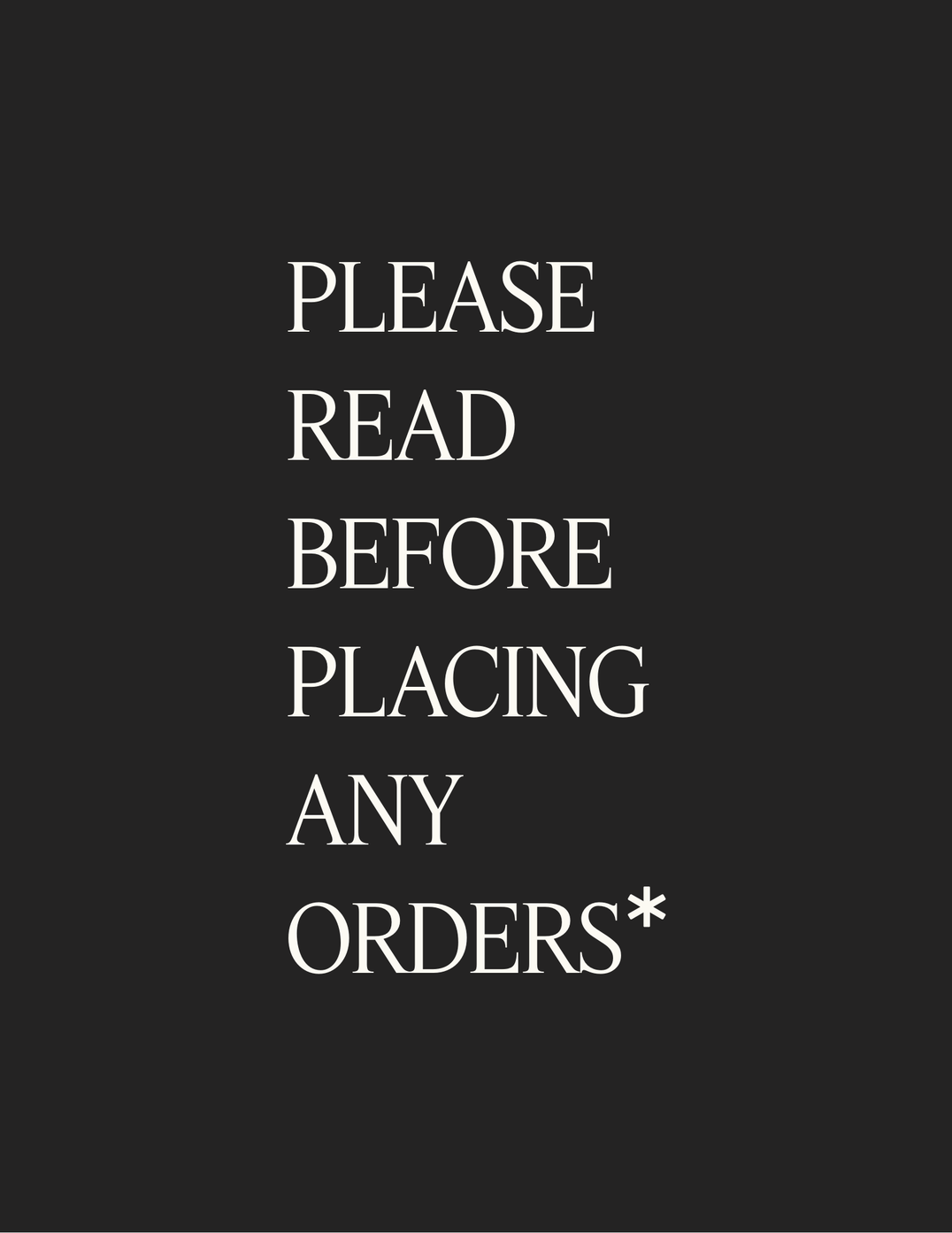 PLEASE READ BEFORE ORDERING - Laeta Kids