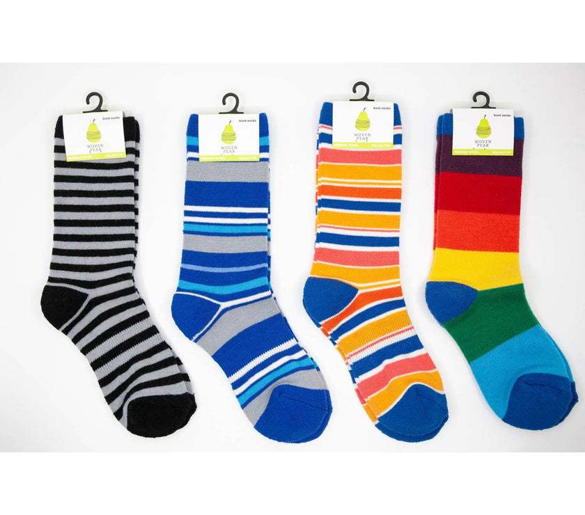 *Preorder* Woven Pear Collab Merino Wool Boot Socks - Laeta Kids