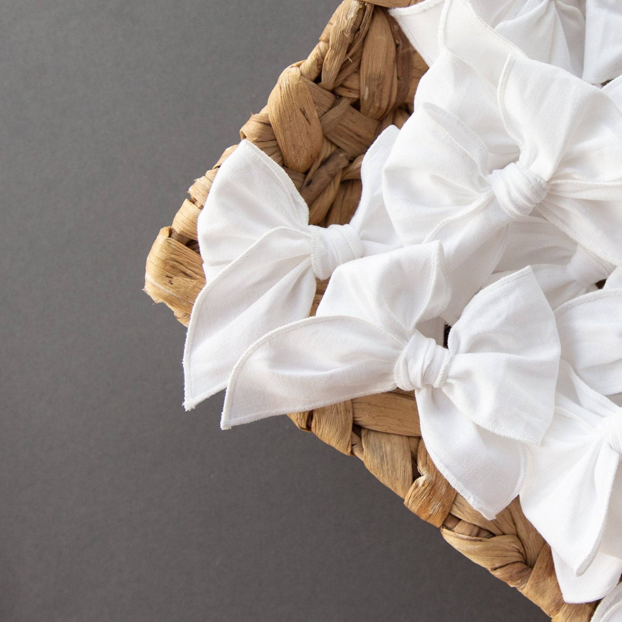 True White | Petite Party Bow - Laeta Kids