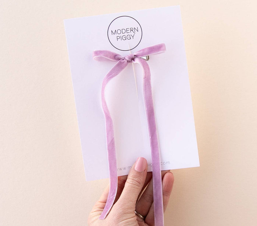 Vintage Lavender | Statement Ribbon Bow - Laeta Kids